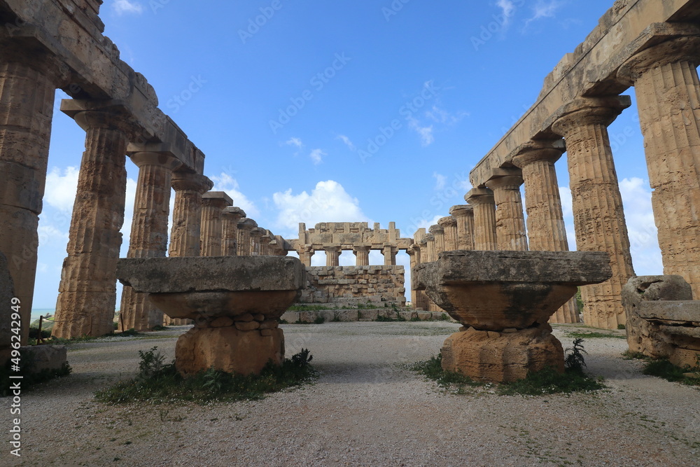 Fototapeta premium Tempio di Hera, Selinunte. Sicilia. Italia