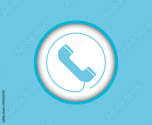 A handset surrounded by a telephone cord