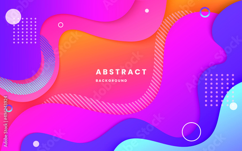 Abstract colorful modern elegant design background. abstract rainbow fluid shape background. illustration vector 10 eps.