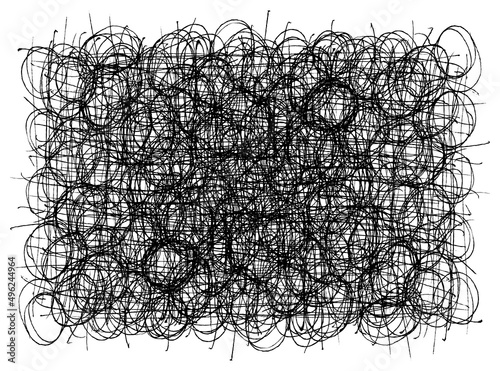 Hand drawn scribble symbols isolated on white. Doodle style sketched bubble shapes. Monochrome vector design elements.