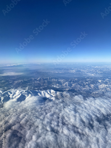 nice clouds background. View of beautiful clouds with blue sky.   © Malvina