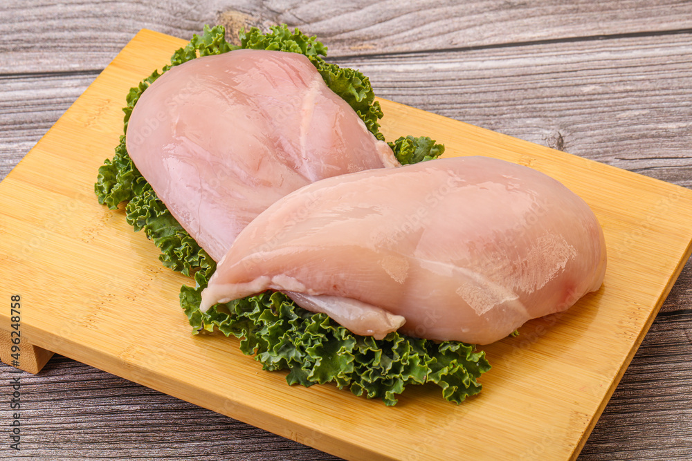 Raw chicken breast for cooking Raw chicken breast for cooking
