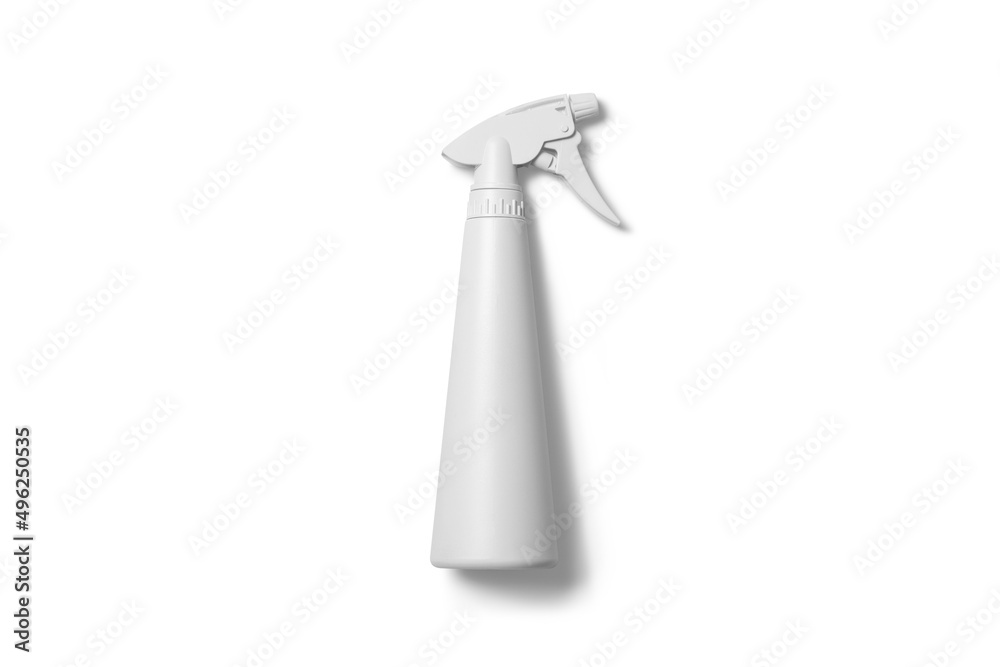 spray bottle top view mockup scene isolated on white background spray bottle top view mockup scene isolated on white background