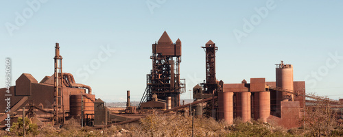 Saldanha, Western Coast, South Africa. 2022. The mothballed Saldanha steel plant formerly a steel rolling works. photo