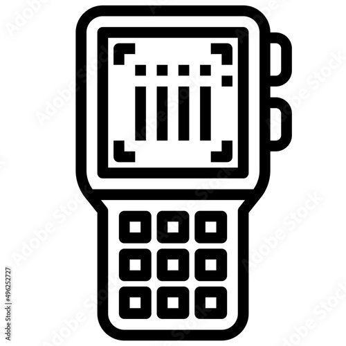 SCANNER line icon,linear,outline,graphic,illustration