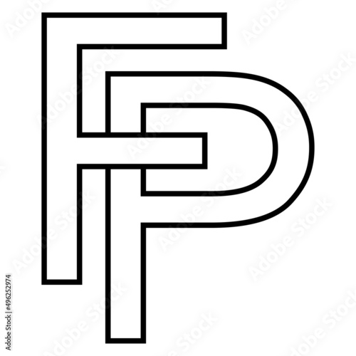 Logo sign, fp pf icon, nft ...