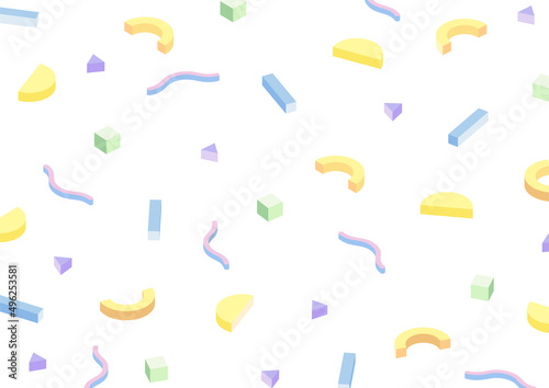 幾何学模様 背景 アイソメ