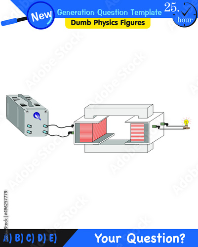 Physics, alternating current and transformers, next generation question template, exam question, eps