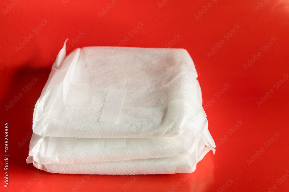 Obraz premium Health care and medicine. feminine hygiene products