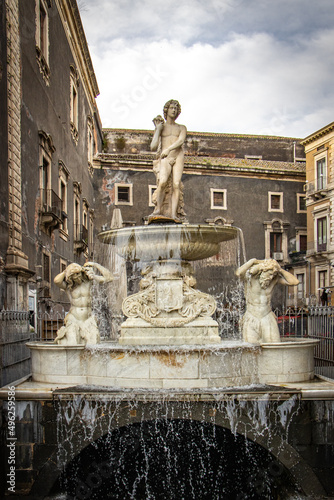 Fuente del Amenano, cantania, sicily, italy, europe, fountain, 