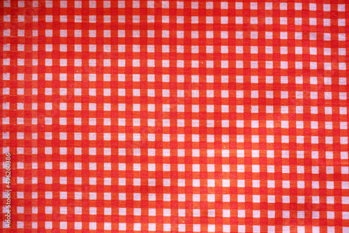colorful plaid fabric or tablecloth
