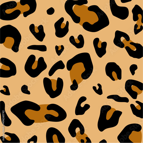 Leopard animal skin background vector design