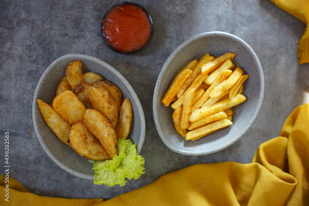 Fried Fries Potato Sauce health Fried Fries Potato Sauce health