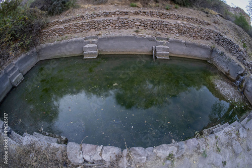 Old rain water tank in san francisco javier vigge biaundo mission loreto photo