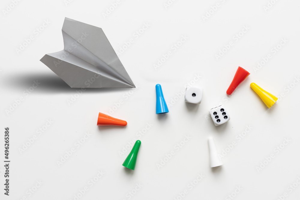 paper airplane with chips and chip bones paper airplane with chips and chip bones