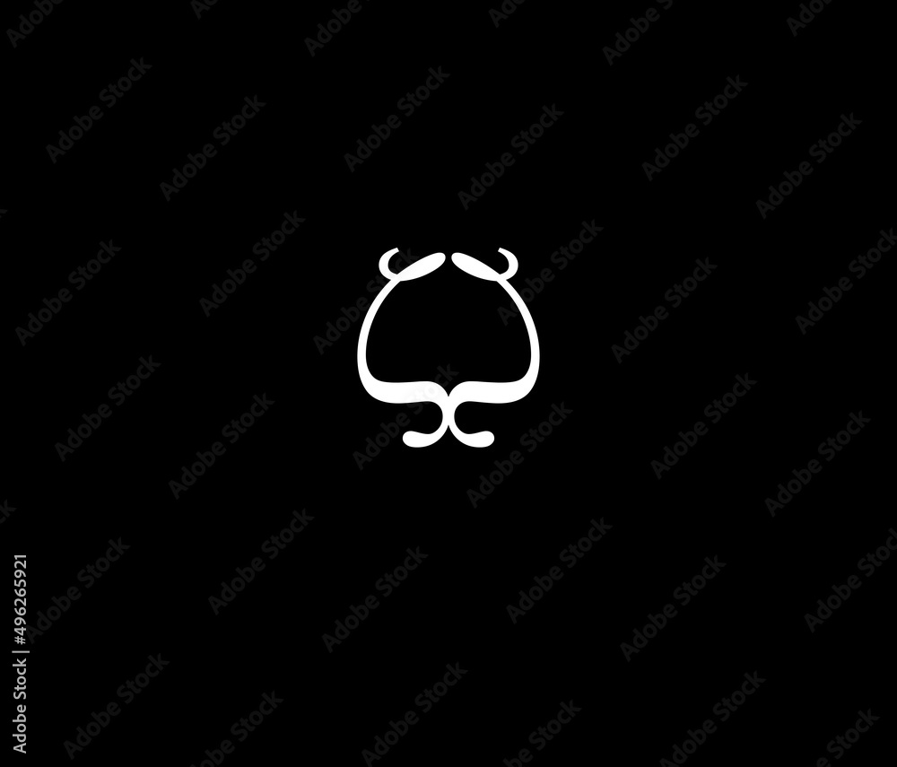 Obraz premium 3d render of a glowing symbol glittering on black