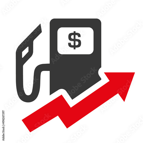 icon gasoline price increase