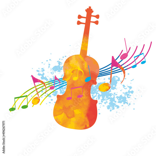 Musik graphic with violin.