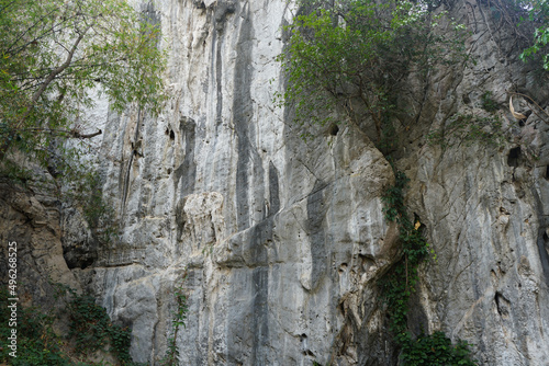 beautiful limestone cliffs in natural 