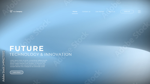 Blue Web Design. Website landing page for monitor, laptop, tablet, phone. Creating UI UX website design. Web page for website and mobile site. landing page. Vector web banner.