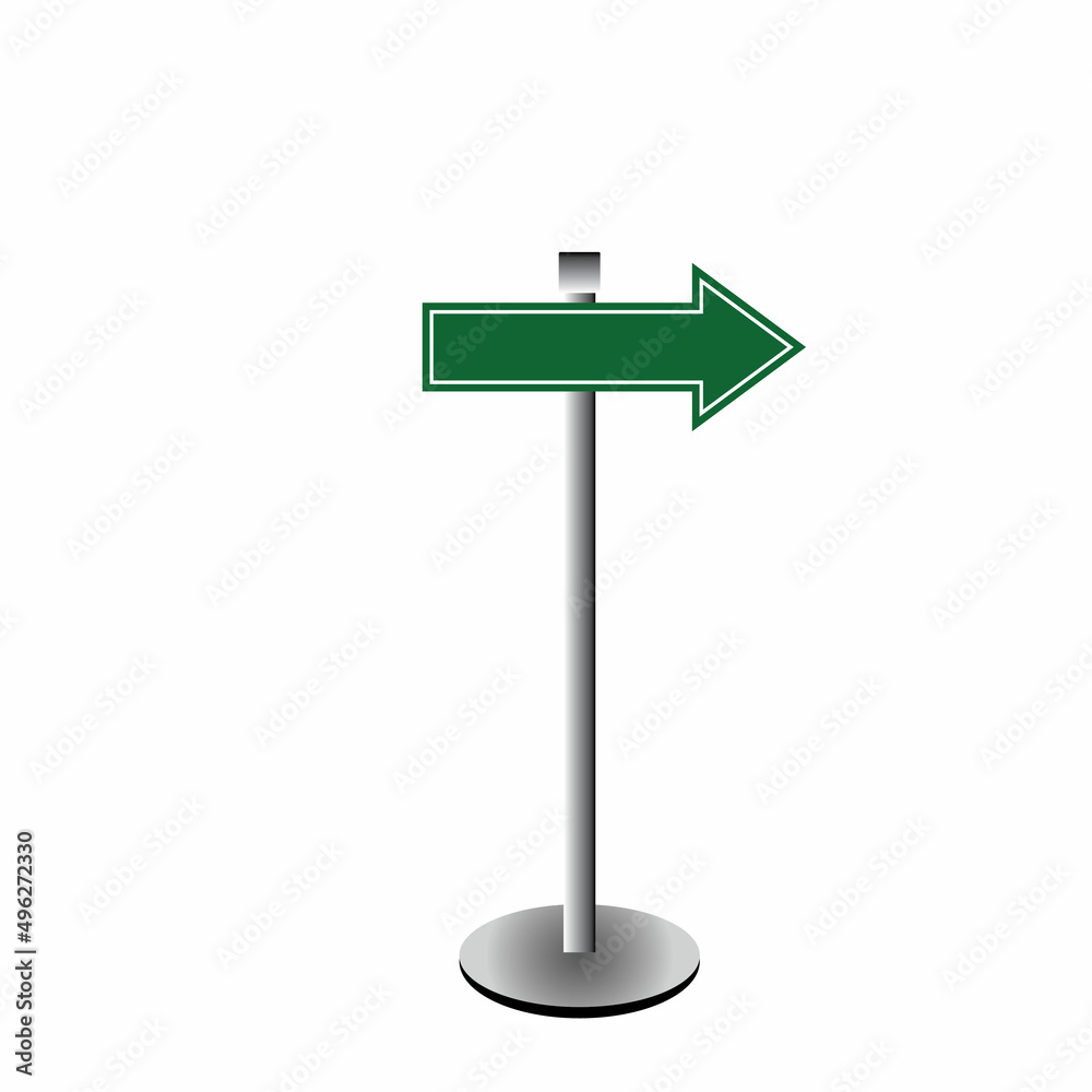 Vector of blank road sign on isolated white background Vector of blank road sign on isolated white background