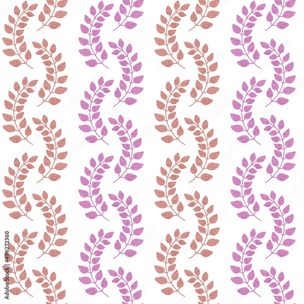 Floral seamless leaves branches pattern for fabrics and packaging and gifts and linens and kids and wrapping paper Floral seamless leaves branches pattern for fabrics and packaging and gifts and linens and kids and wrapping paper