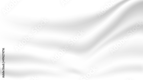 abstract blank blur white soft fabric folding texture background for decorative graphic design 