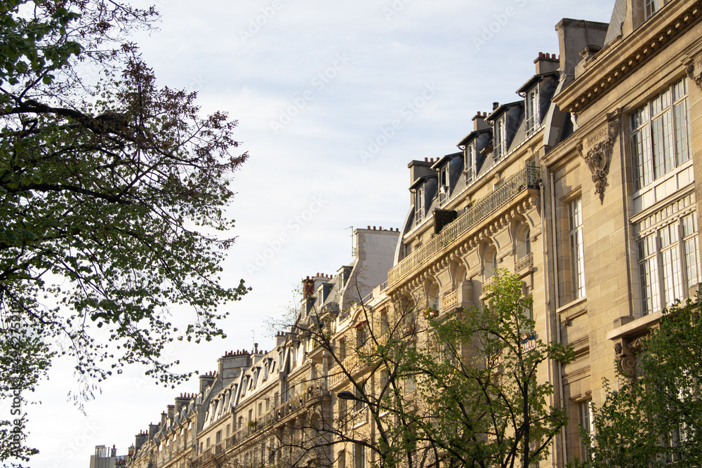 Edificios residenciales en París.