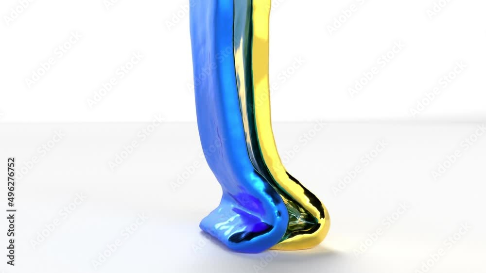 Ukraine colors yellow and blue viscous liquid Fluid art super slow motion 1000 FPS 4k Ukraine colors yellow and blue viscous liquid Fluid art super slow motion 1000 FPS 4k