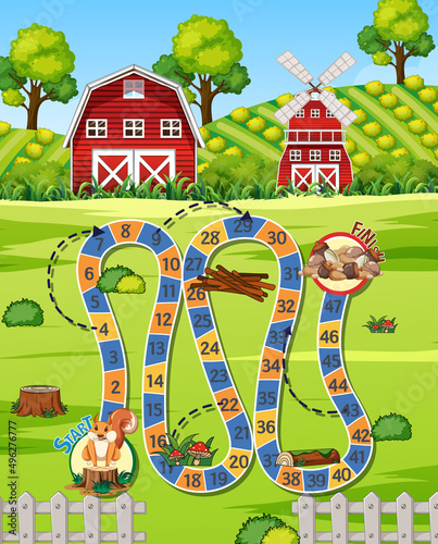 A farm boardgame template