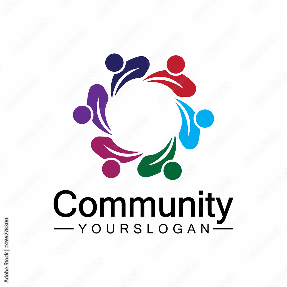 Community Logo Design Template for Teams or Groups.network and social icon design Community Logo Design Template for Teams or Groups.network and social icon design