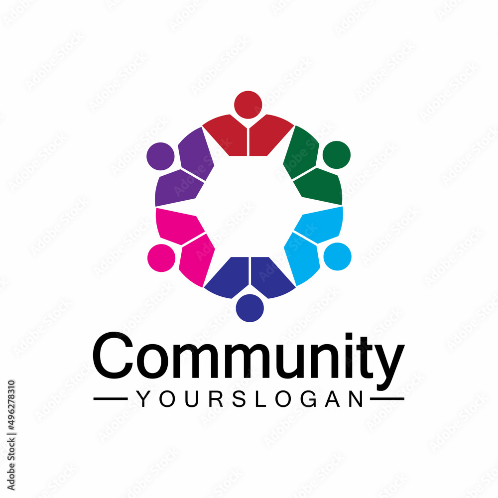 Community Logo Design Template for Teams or Groups.network and social icon design Community Logo Design Template for Teams or Groups.network and social icon design