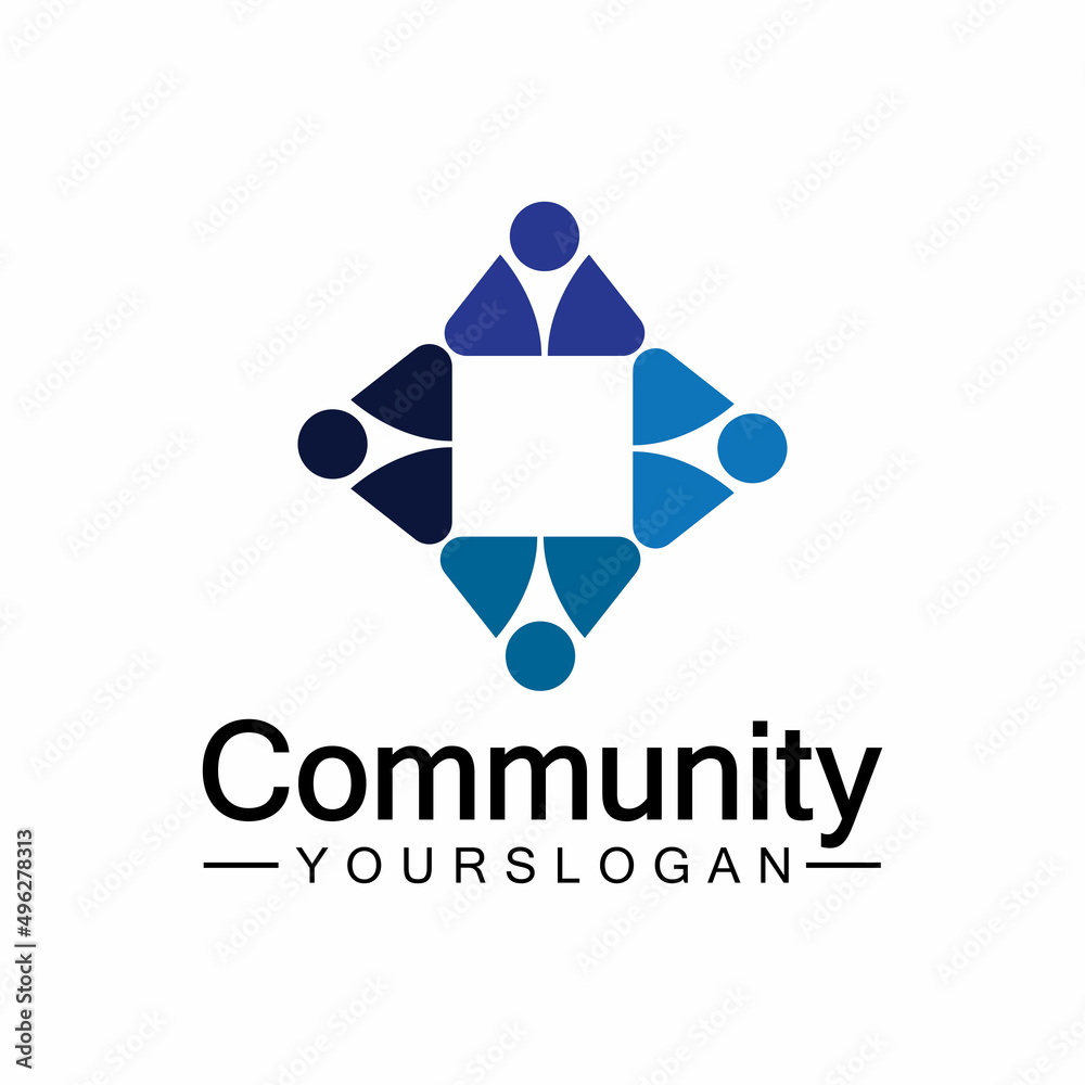 Community Logo Design Template for Teams or Groups.network and social icon design Community Logo Design Template for Teams or Groups.network and social icon design