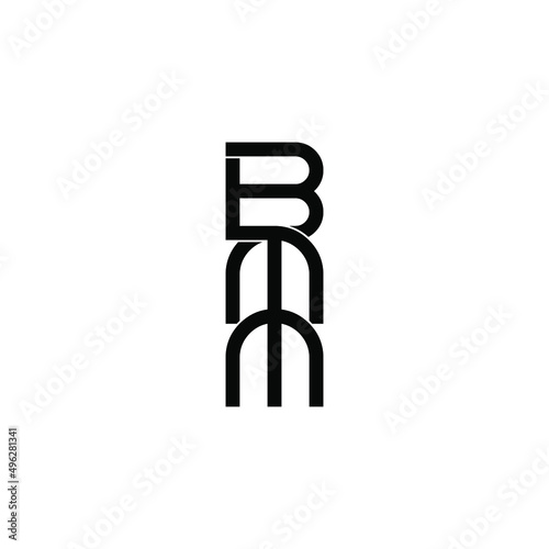 bmm letter original monogram logo design
