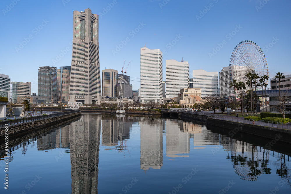 Naklejka premium 神奈川県 横浜市 みなとみらい