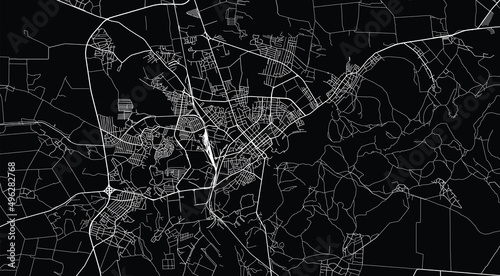 Urban vector city map of Chernihiv, Ukraine, Europe