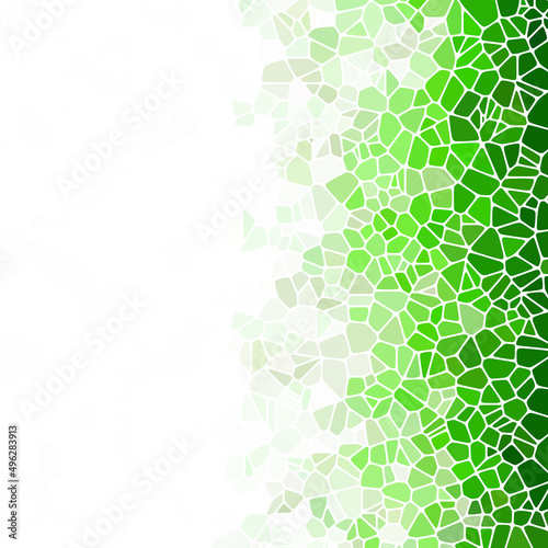 green peebles. geometric design. polygonal style. eps 10
