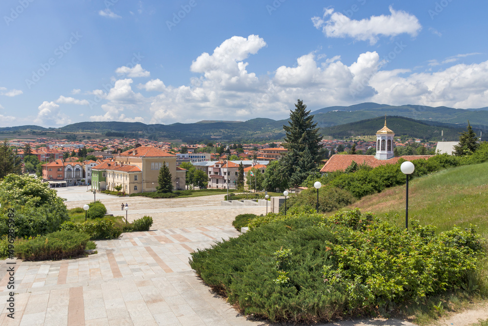Central square of Historical town of Panagyurishte, Bulgaria