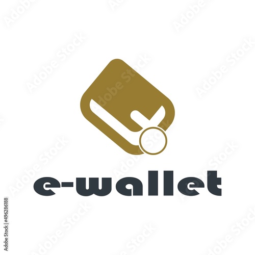 e-wallet logo design icon vector