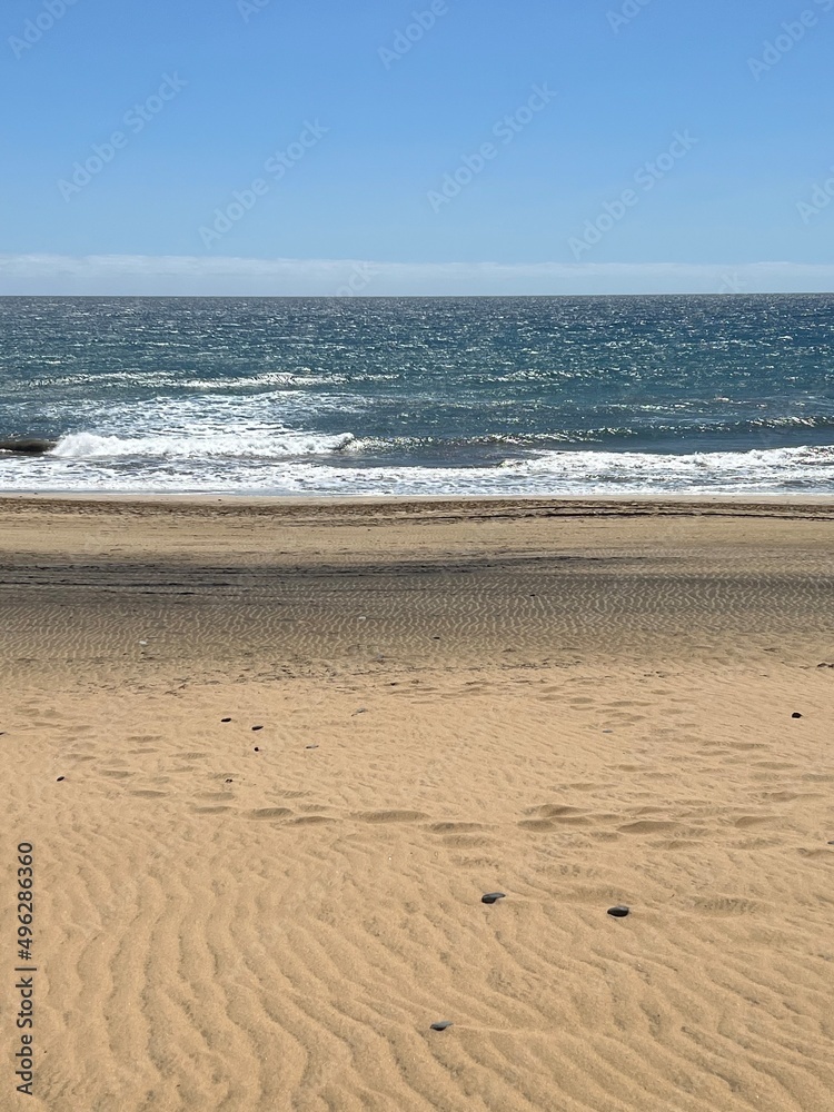 Maspalomas beach on the island of Gran Canaria, Spain