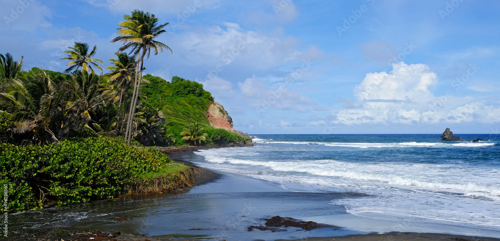 Fototapeta premium Saint Vincent and the Grenadines coastline near Argyle