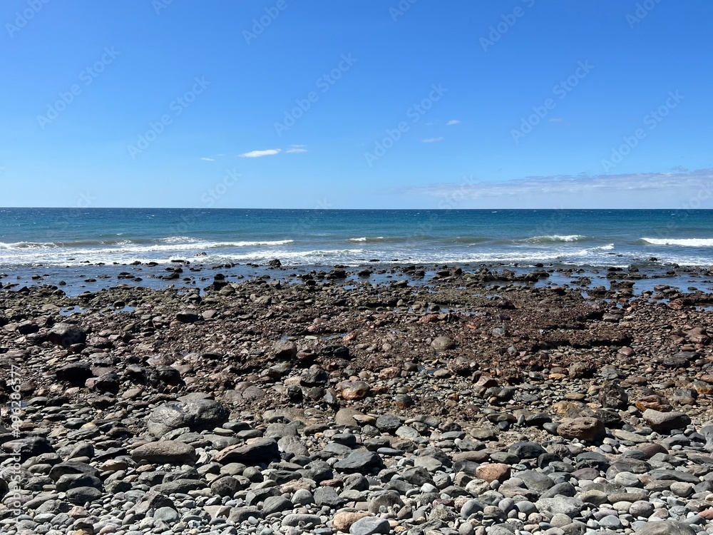 volcanic rock beach on the island of gran canaria volcanic rock beach on the island of gran canaria