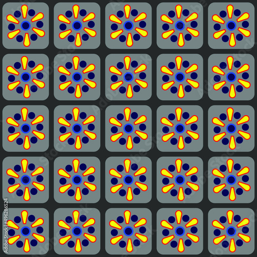 Colored seamless Pattern