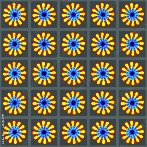 Colored seamless Pattern