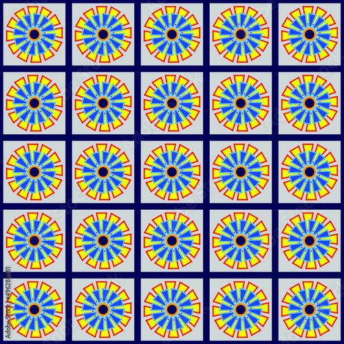 Colored seamless Pattern