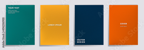Semicircle lines halftone grid covers vector set.