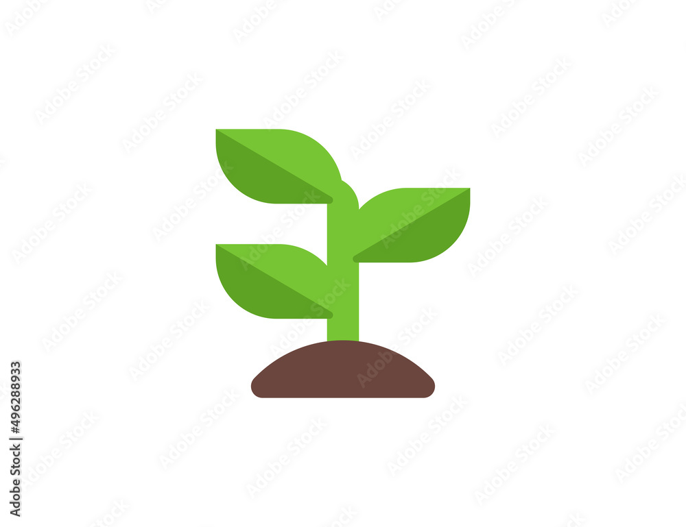 Seedling vector flat emoticon. Isolated Seedling emoji illustration. Seedling icon Seedling vector flat emoticon. Isolated Seedling emoji illustration. Seedling icon