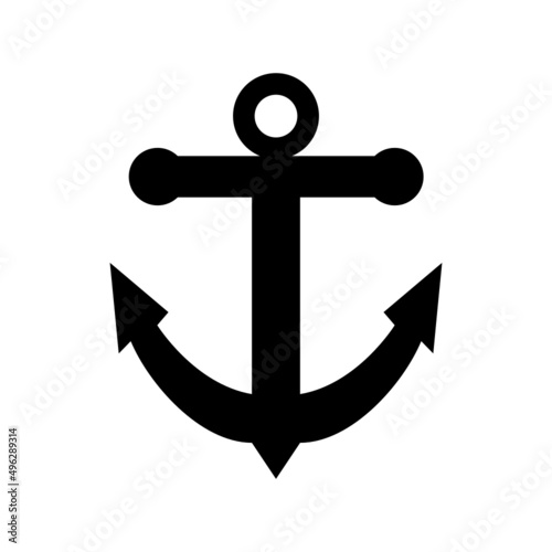 Anchor Icon Vector Symbol Design Illustration