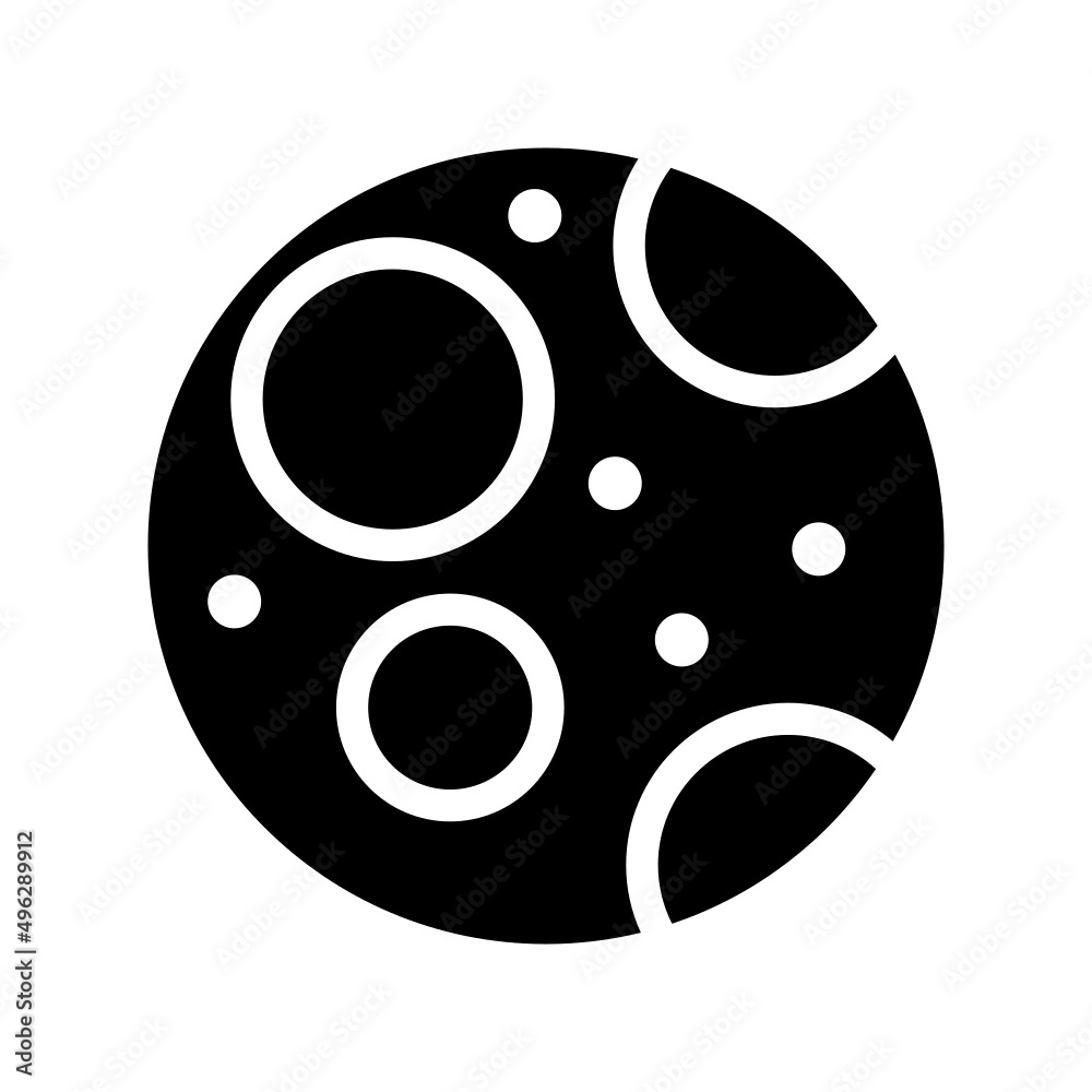 Fototapeta premium Moon Icon Vector Symbol Design Illustration
