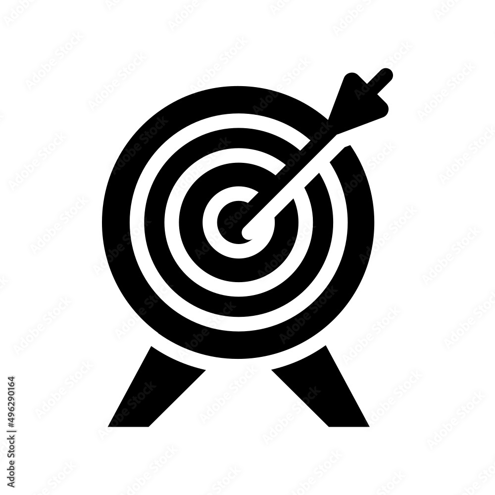 Target Icon Vector Symbol Design Illustration Target Icon Vector Symbol Design Illustration